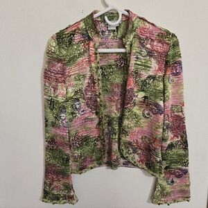 Alberto Makali Green and Pink Jacket